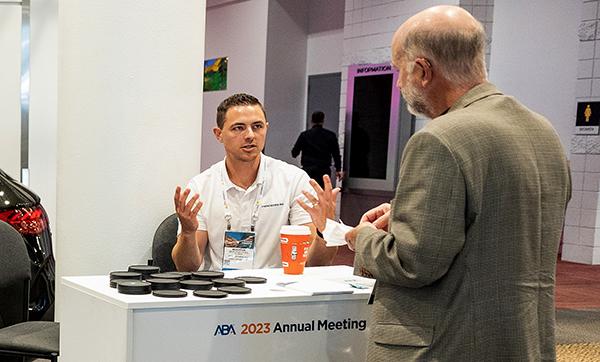 sponsor networking with attendee